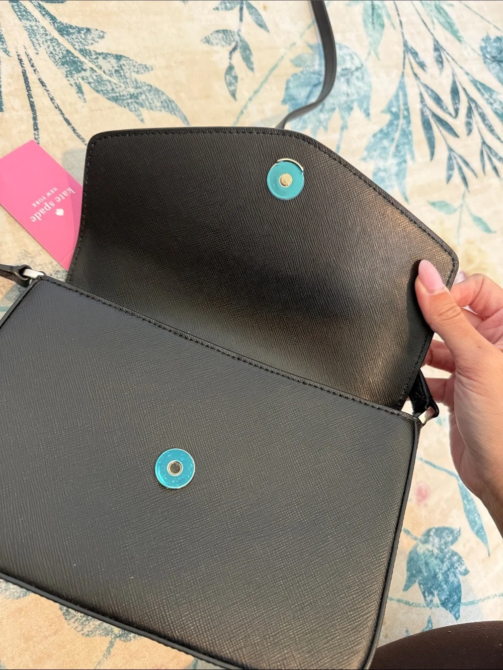 kate spade Black Sadie envelope crossbody bag
